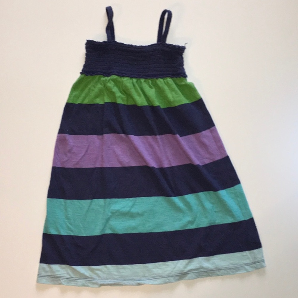 Vintage Gap kids stripe knit smock maxi sundress S 6-7